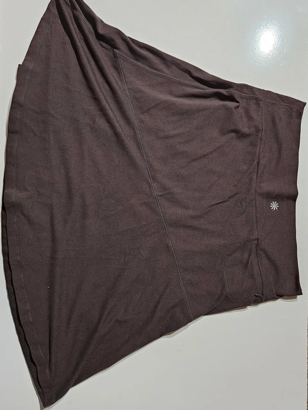 Athleta Brown Athletic Skirt Women's Medium M Stretch Tennis Golf Activewear.